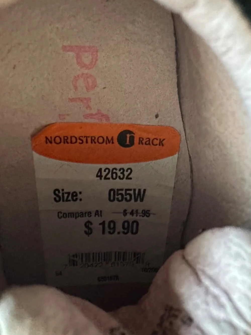 NWT Perfection Toddler/Baby Girl 5.5W Suede Genuine Leather Lace Up Boots Shoes